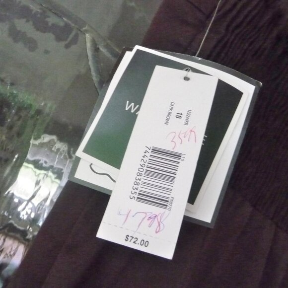 BROWN SUNDRESS WITH BUILT IN BRA SIZE 10 - Picture 5 of 11